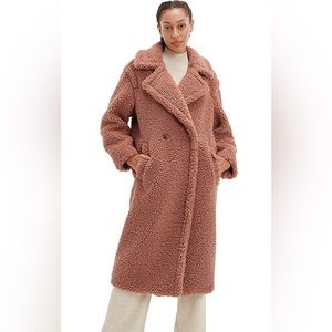 UGG Women's Gertrude Long Teddy Coat